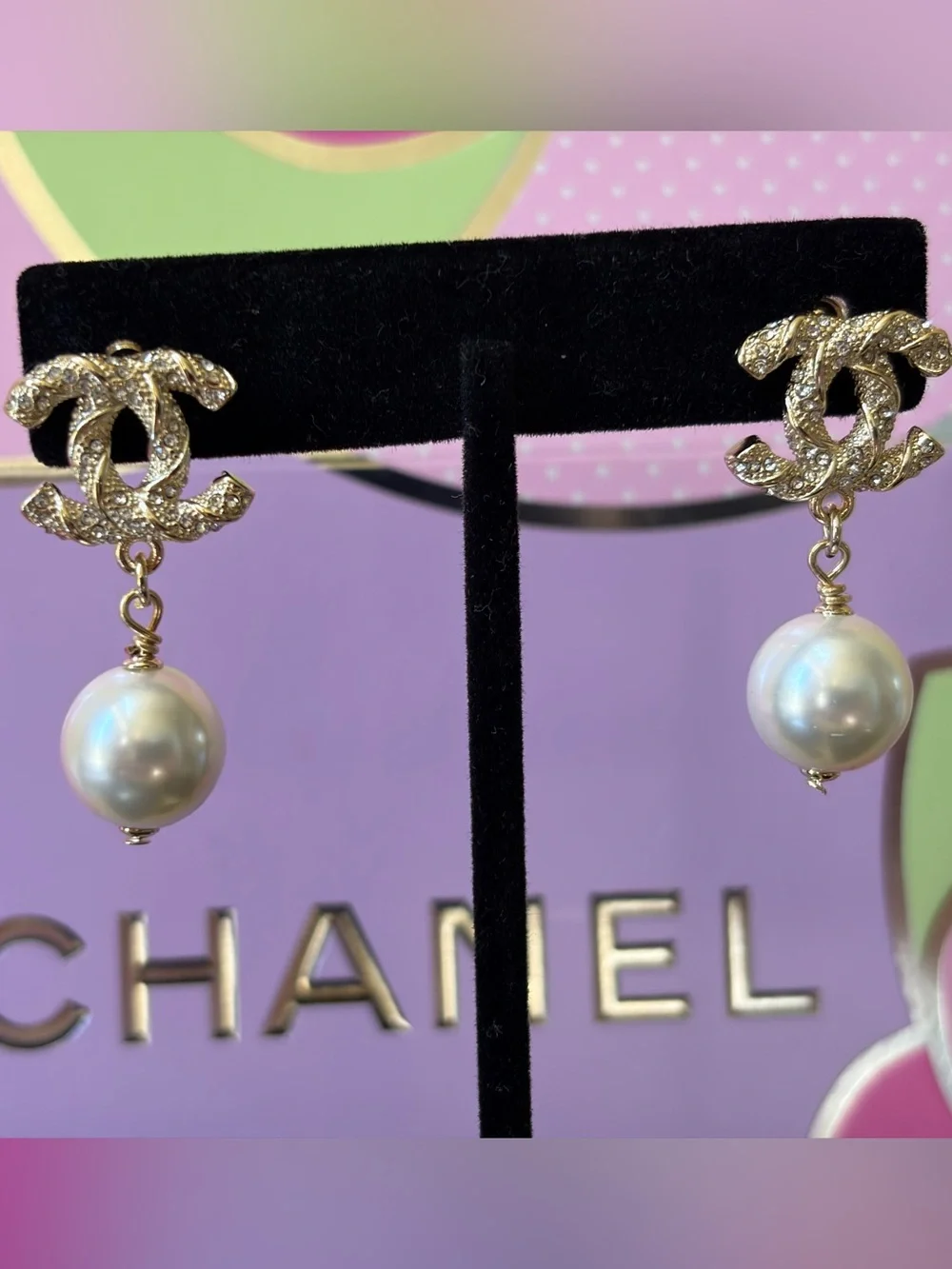 Chanel Gold tone Earrings - Picture 1 of 13